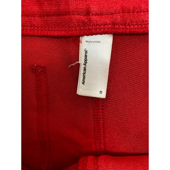 American Apparel Women's S Red Satin Retro Booty Shorts - Picture 3 of 5